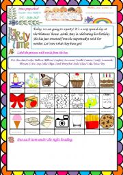 English Worksheet: Happy Birthday