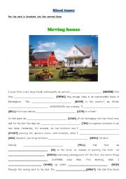 Mixed tenses: Moving house