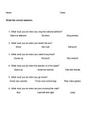 English Worksheet: Dos and Donts