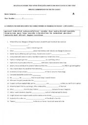 English Worksheet: merlin vocabulary quiz