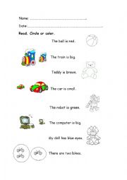 English Worksheet: reading 