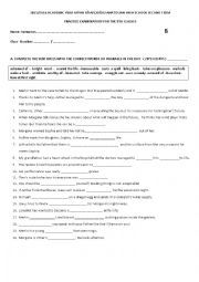 English Worksheet: merlin vocabulary quiz 2