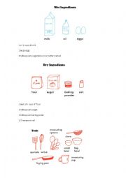 English Worksheet: how to make a pancake