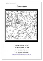 English Worksheet: Farm animals