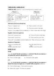 English Worksheet: There is /there are