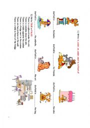 English Worksheet: Test - furniture, places in town and prepositions of place