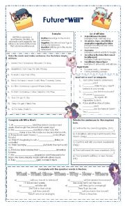 English Worksheet: Future Will