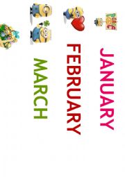 MINIONS MONTHS OF THE YEAR
