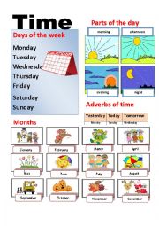 English Worksheet: Time 