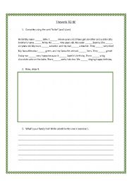 English Worksheet: The verb to be: present simple