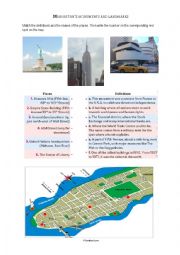 English Worksheet: Manhattan landmarks 