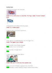 English Worksheet: Scotland quiz