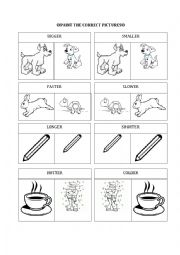 English Worksheet: Opposites