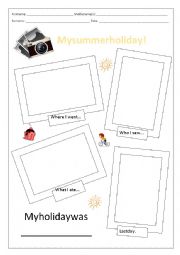 English Worksheet: My summer holiday! Photo gallery