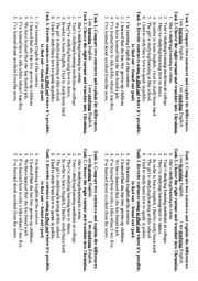 English Worksheet: Learn or Study Tasks