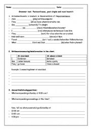 English Worksheet: Past continuous