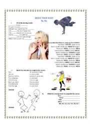 English Worksheet: Sia - Move your Body- song