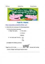 English Worksheet: Market Day 7th form tunisian prog group session