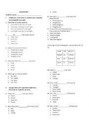 English Worksheet: ENGLISH ELEMENTARY TEST 