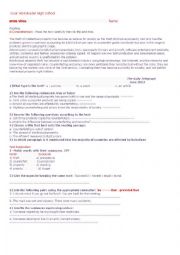 English Worksheet: ethics in business homework