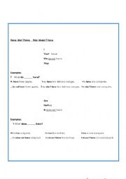 English Worksheet: verb have