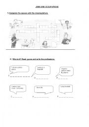 English Worksheet: Jobs and Occupations