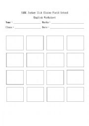 English Worksheet: Drawing a Map