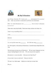 English Worksheet: My Trip To Kamakura, Japan