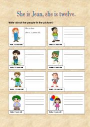 English Worksheet: She is Jane