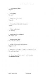 English Worksheet: REPORTED SPEECH - STATEMENTS