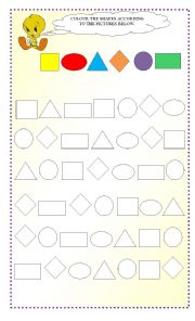 English Worksheet: Shapes