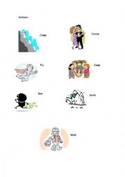 English Worksheet: Actions