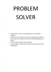 Problem Solver