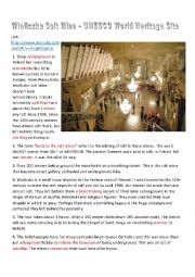 English Worksheet: Wieliczka Salt Mine