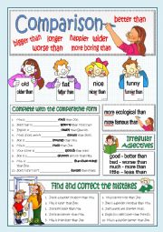 English Worksheet: BASIC COMPARISON