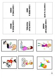 English Worksheet: can 