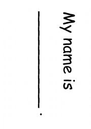 English Worksheet: My name is