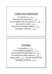 English Worksheet: Sports - Treasure Hunt