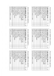 English Worksheet: Regular Past Tense Verb Partner Questionnaire