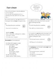 English Worksheet: Past simple grammar for auditive students