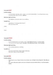 English Worksheet: Multiple Meaning Words Exercise