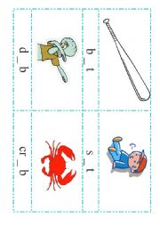 English Worksheet: Short  Vowel Words with missing vowels