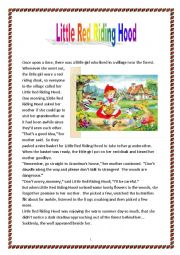 English Worksheet: Little Red Riding Hood