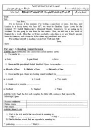 English Worksheet:  a trip to London   (  future simple and present  continuous)