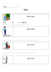 Jobs - Writing and Vocabulary Practice for Young ELs