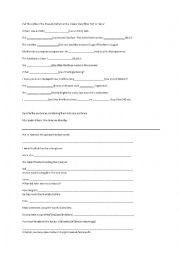 English Worksheet: Present Perfect/Simple Past