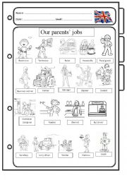 English Worksheet: Our parents jobs