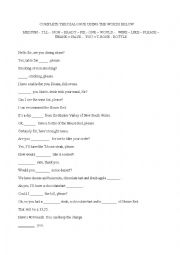 English Worksheet: At the restaurant