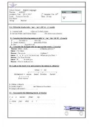 English Worksheet: quiz