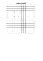 English Worksheet: Transport Puzzle